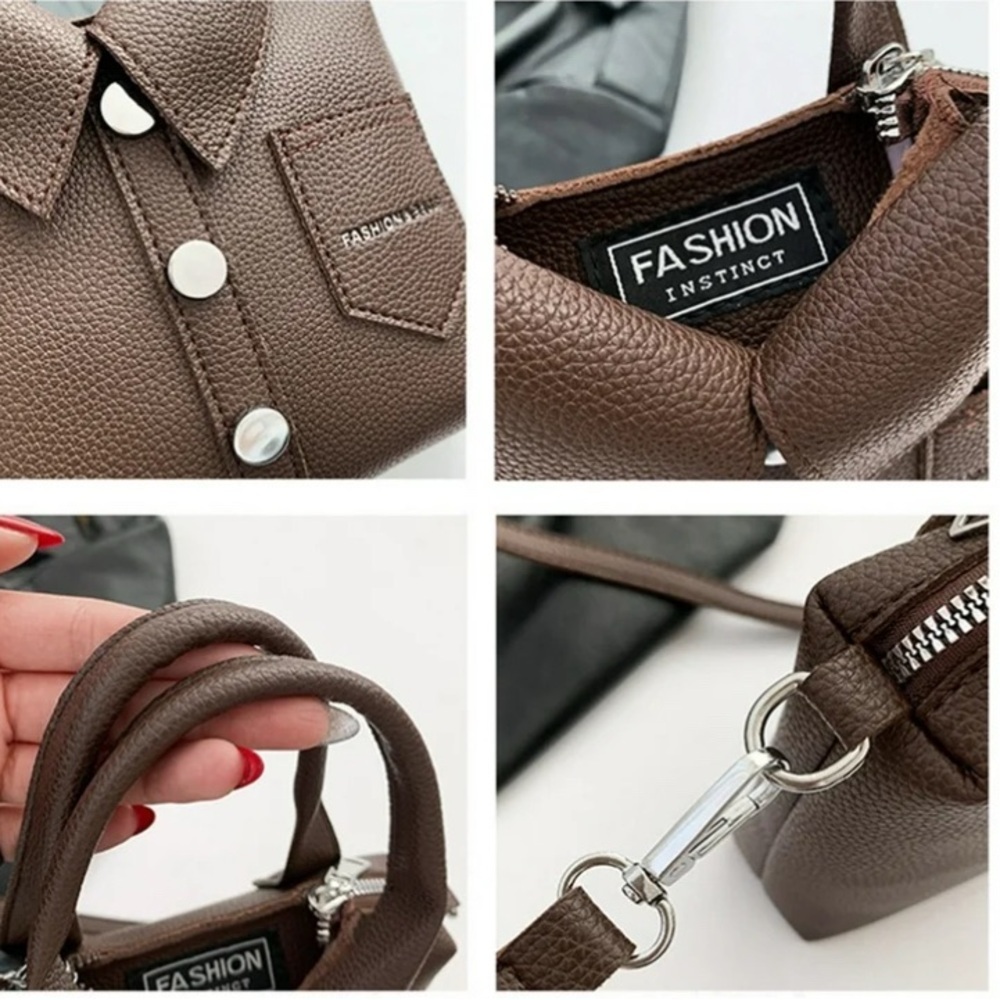 Fashion PU Shirt Shape Shoulder Purse Top Handle NWT​ - Picture 5 of 5